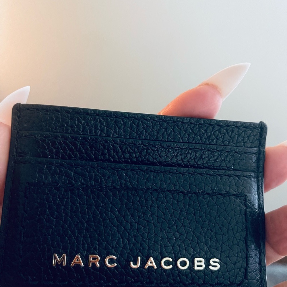 Marc Jacobs Black Leather Card Holder